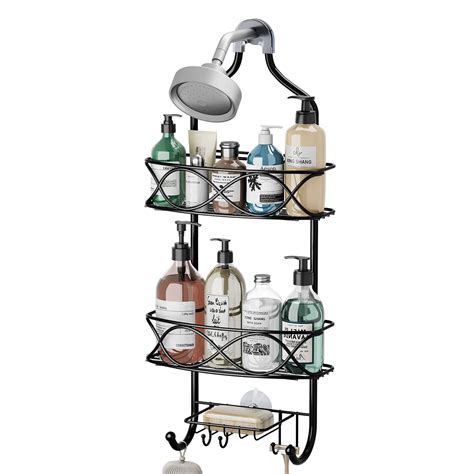 Amazon Gaokase Hanging Shower Caddy Over Shower Head Black Rust