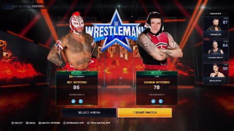 Wwe 2k23 Rey Mysterio Vs Dominik Mysterio At Wrestlemania Youtube