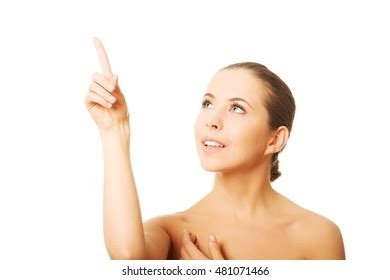 Nude Woman Pointing Stock Photo Shutterstock