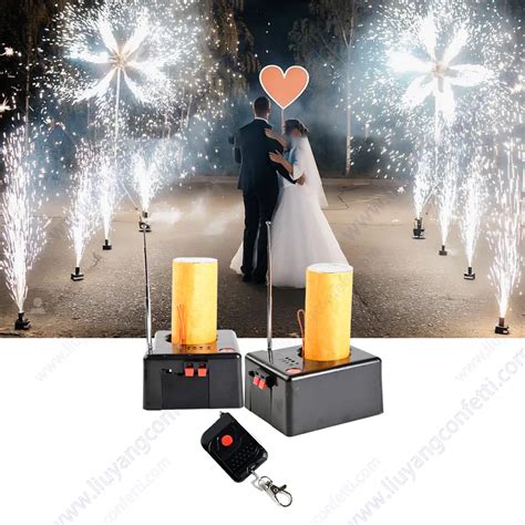 Pc Wedding Cold Pyrotechnics Fountain Remote Control Pryo Spark