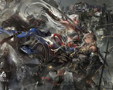 Pixiv Fantasia Art 4K unduhan wallpaper