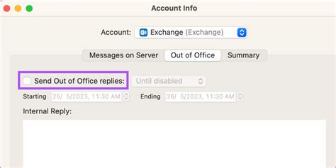 Comment Configurer Un Message D Absence Du Bureau Dans L Application