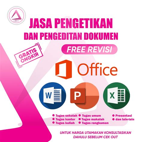 Jual Jasa Pengetikan Dan Pengeditan Dokumen Office Word Exel And Ppt