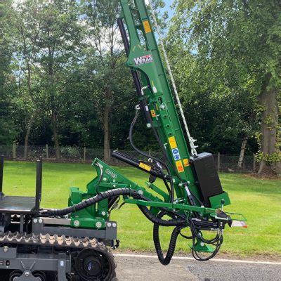 Post Driver Tracked Vehicle County Fencing