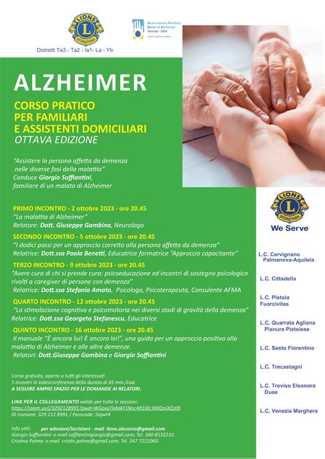 Corso Pratico Per Assistenti E Familiari Edizione Alzheimerfamiliari