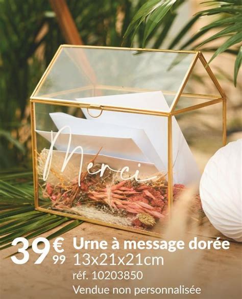 Promo Urne Message Dor E Chez Z Dio