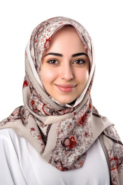 Premium Ai Image Portrait Of A Young Muslim Woman Wearing A Hijab