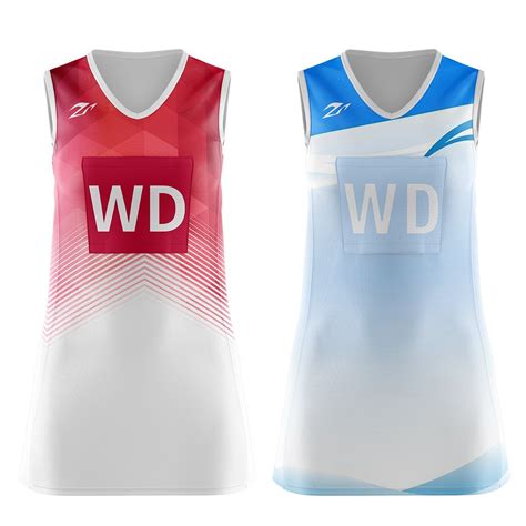 Custom Logo Full Color Sublimation Netball Uniforms Netball Bibs