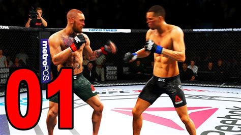 UFC 3 Gameplay CONOR MCGREGOR VS NATE DIAZ UFC 2018 YouTube