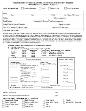 Fillable Online Columbus County Schools Prior Fax Email Print Pdffiller