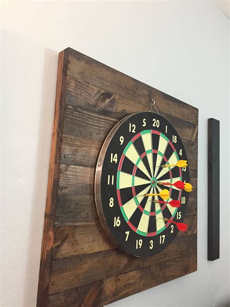 Dart board backboard with 2 chalkboard score keepers Dart | Etsy