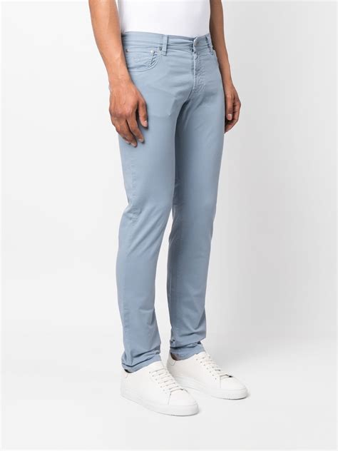 Corneliani Low Rise Skinny Trousers Farfetch