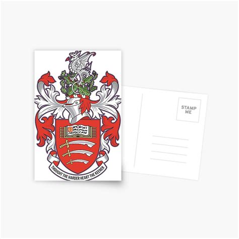 University Of Essex Coat Of Arms Postcard By Portokalis Redbubble