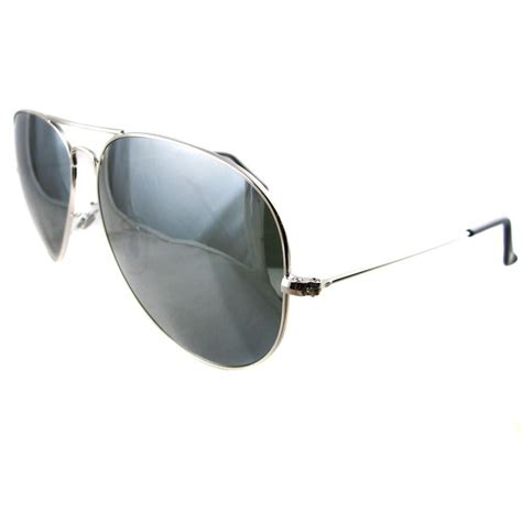 Ray Ban Sunglasses Aviator 3025 Silver Grey Mirror 00340 62mm