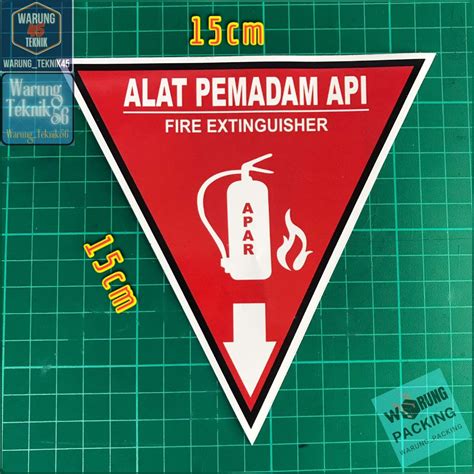 Jual Sticker Cara Penggunaan APAR ALAT PEMADAM API RINGAN Shopee