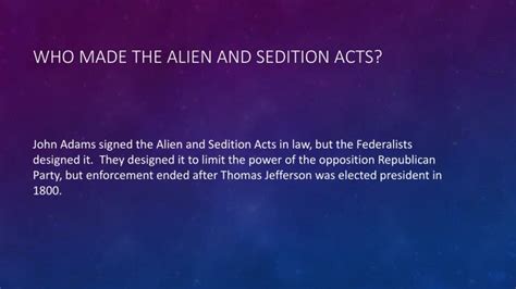 Ppt Alien And Sedition Acts Powerpoint Presentation Id2640362