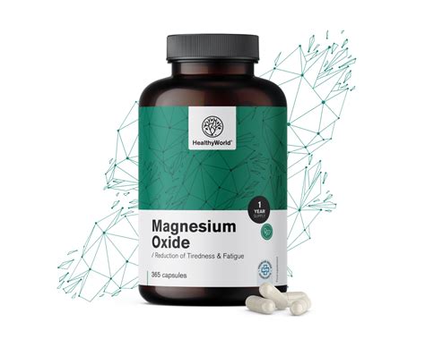 X Oxyde De Magn Sium Mg Ensemble G Lules Healthyworld Fr