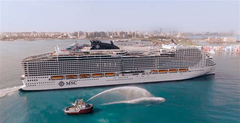 Msc battesimo a Doha per la World Europa è la nave da crociera più