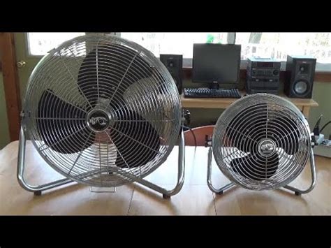 Hampton Bay High Velocity Floor Fans Youtube