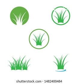 Grass Logo Vector Ilustration Template Stock Vector (Royalty Free) 1482400484 | Shutterstock