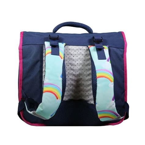 Bagtrotter Cartable Cm Phileas Arc En Ciel Bleu Le Plus