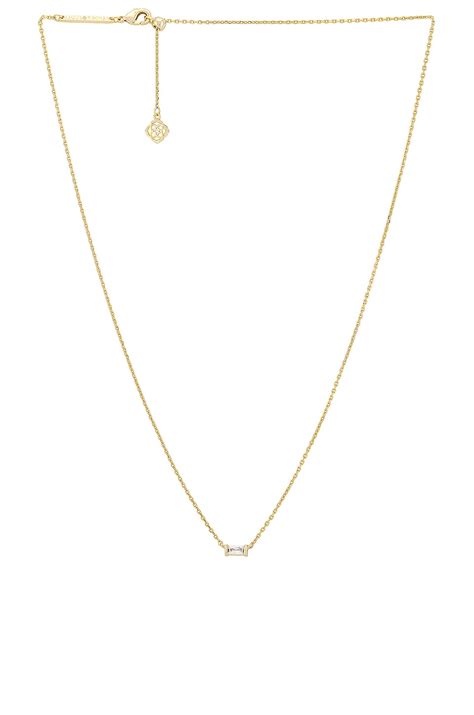 Kendra Scott Juliette Pendant Necklace In Gold White And Crystal Revolve