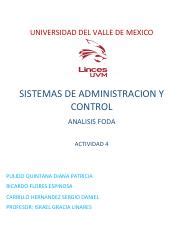 A E Pdf Universidad Del Valle De Mexico Sistemas De Administracion