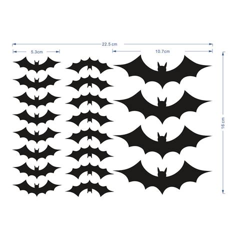 Halloween 3D DIY Bat Wall Stickers Kit