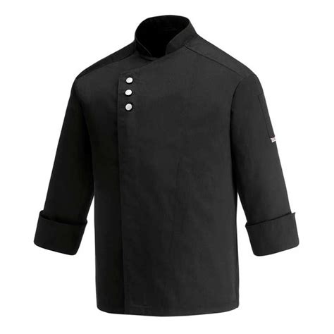 Chaqueta De Cocina Negra Metal Black Egochef