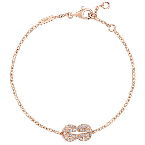 Bracelet Fred Chance Infinie Or Rose Diamants Maison Verhoeven