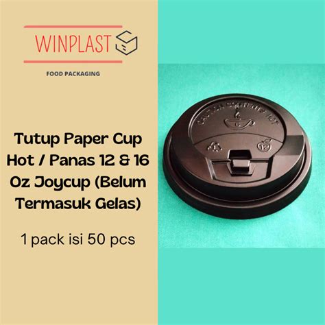 Jual Tutup Lid Gelas Kertas Paper Cup Hot Panas Oz Isi Pcs Shopee Indonesia
