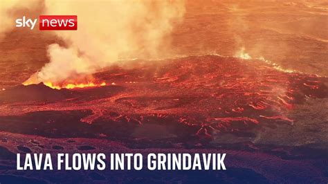 Iceland Volcano Fissures Open Up In Ground As Lava Flows Into