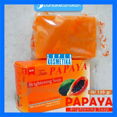 Jual Tata Papaya Brightening Soap Sabun Pepaya Pembersih Wajah Sabun