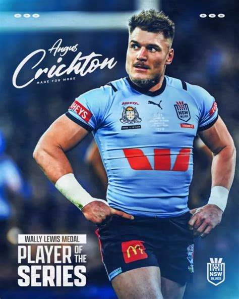 Nsw Blues State Of Origin Nrl Rugby Champions Team Player Photo