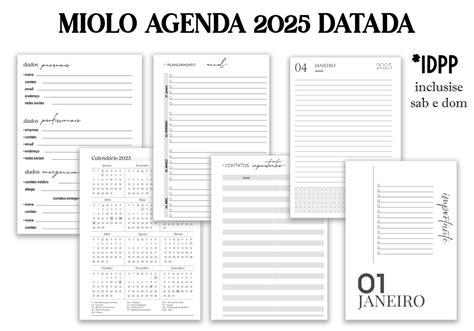 Arquivo Digital Miolo Agenda Neutro Datado Elo