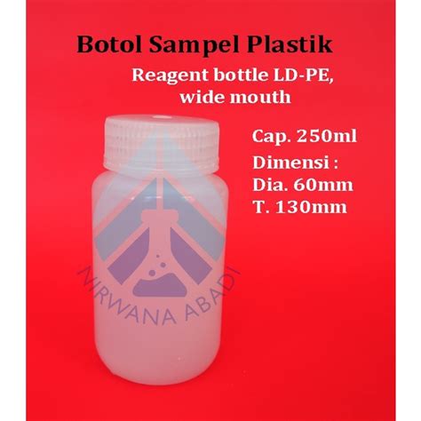 Jual Botol Sampel Plastik Pe Mulut Lebar 250ml Shopee Indonesia