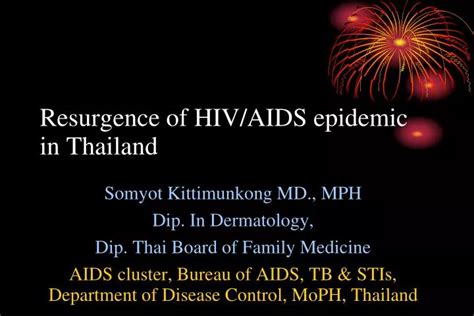 Ppt Resurgence Of Hivaids Epidemic In Thailand Powerpoint