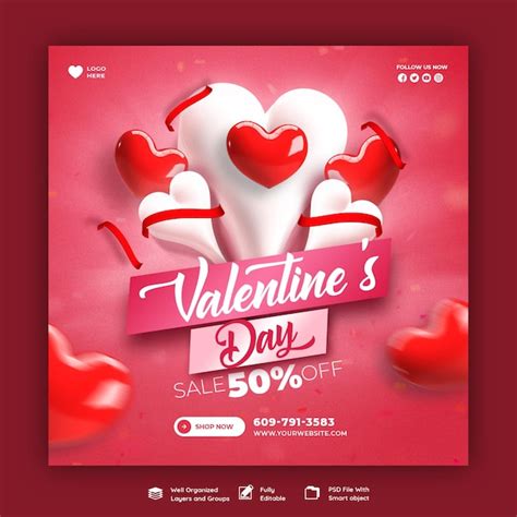 Page Happy Valantine Day Psd High Quality Free Psd