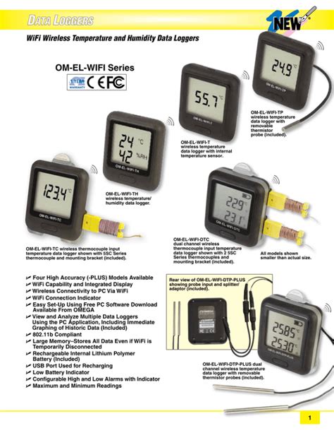 Wifi Wireless Temperature And Humidity Data Loggers