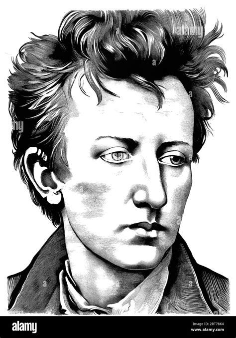 Arthur Rimbaud Cartoon Of French Poet Stock Vector Image And Art Alamy