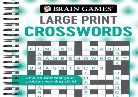 Ppt ⚡️pdf Read ️ Brain Games Crossword Puzzles Large Print Green Powerpoint Presentation