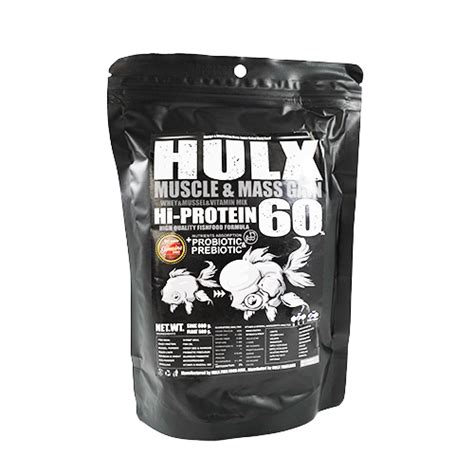 Onlyaquatics Hulx Black Goldfish Food For Muscle And Mass Gain Whey