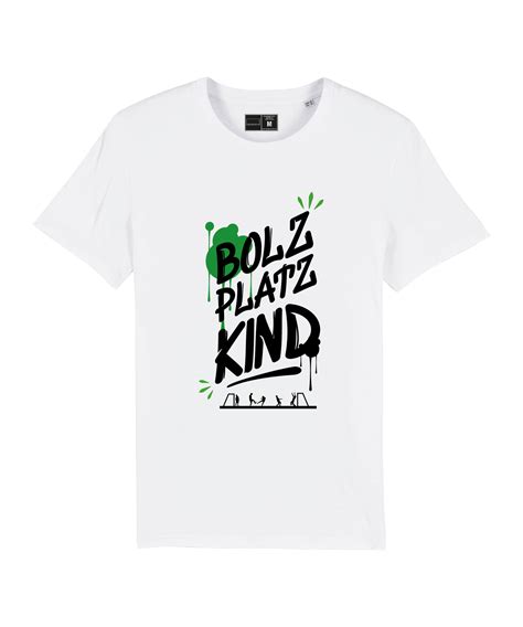 Bolzplatzkind Graffiti T Shirt Weiss Lifestyle Freizeitbekleidung