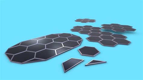 Low Poly Hexagonal Solar Panel Stylized 3d Model By Climatehackerz B081576 Sketchfab