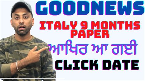 Finally Italy 9 Month Paper Open 2023 Click Date Italy Immigration