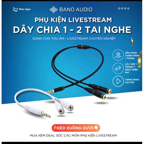 Jack Chia Tai Nghe Từ Cổng 35 Thành 2 Cổng 35 Loại Xịn Dài 40p