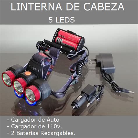 Linterna De Cabeza 5 Leds