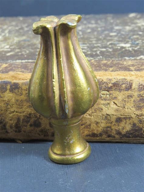 Brass Flower Bud Lamp Finial Iron Floral Lighting Accessory Etsy