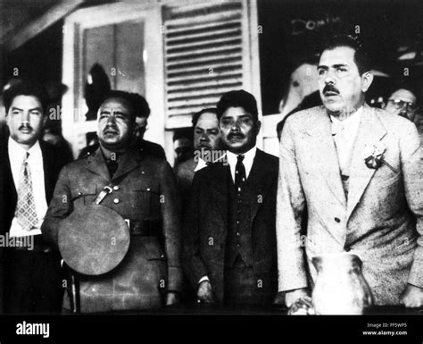 LAZARO CARDENAS (1895-1970). /nMexican soldier and politician. President Cardenas (right) with ...