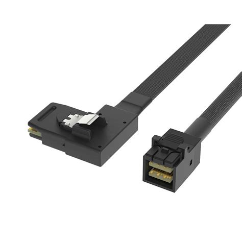Internal HD Mini SAS SFF-8643 to Right Exit Mini SAS SFF-8087 Cable
